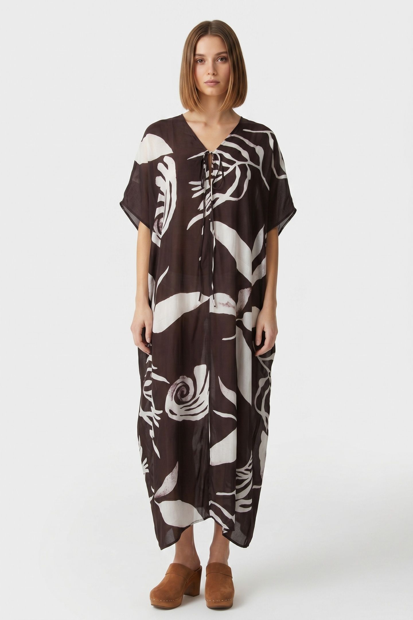 DANYA DRESS BROWN 1