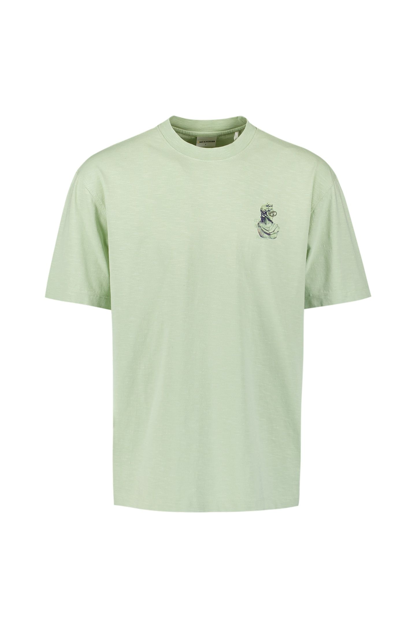T-SHIRT CREWNECK SLUB PLACED PRINTS MINT 5