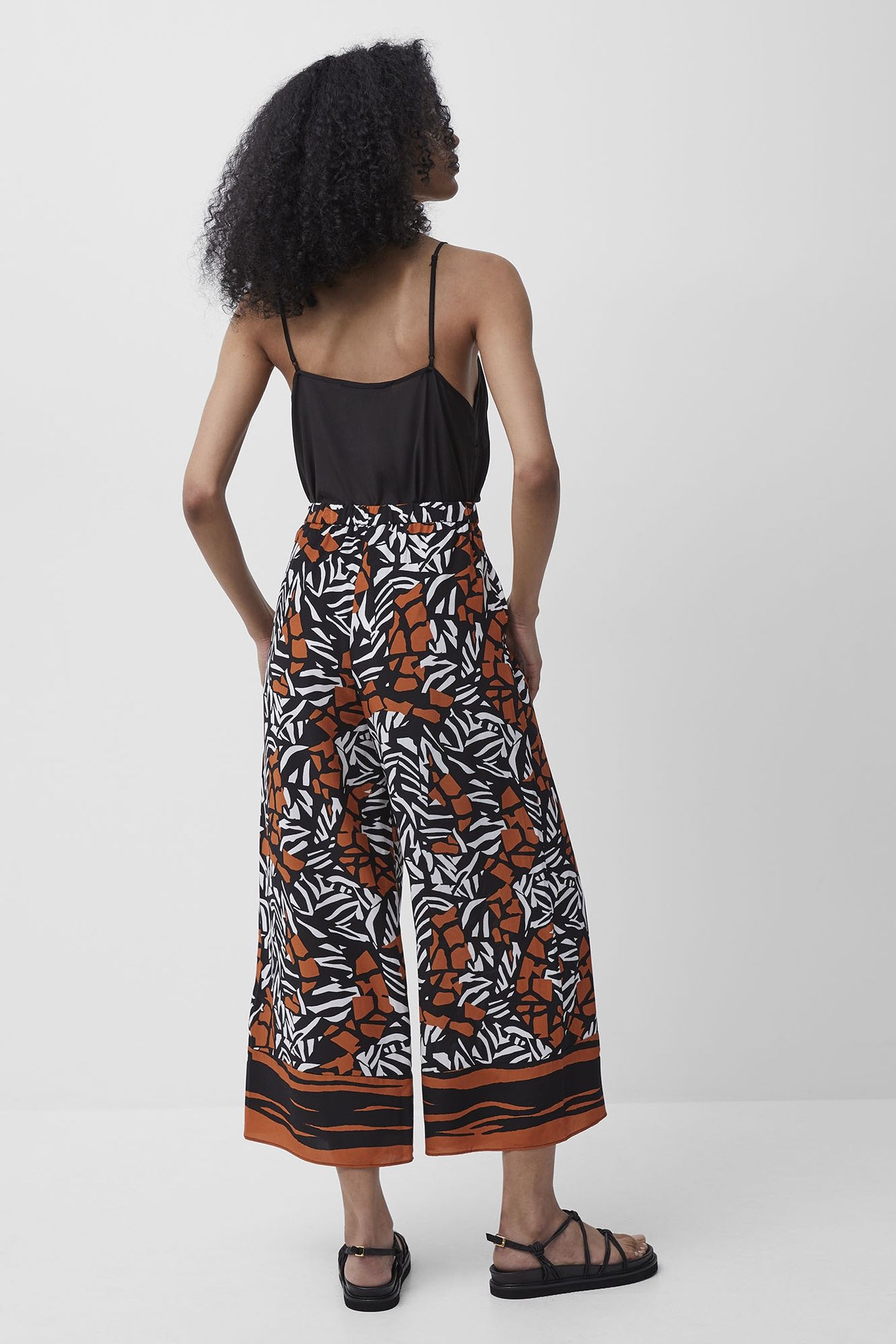 AFARA DRAPE CULOTTES BLACK MULTI 3