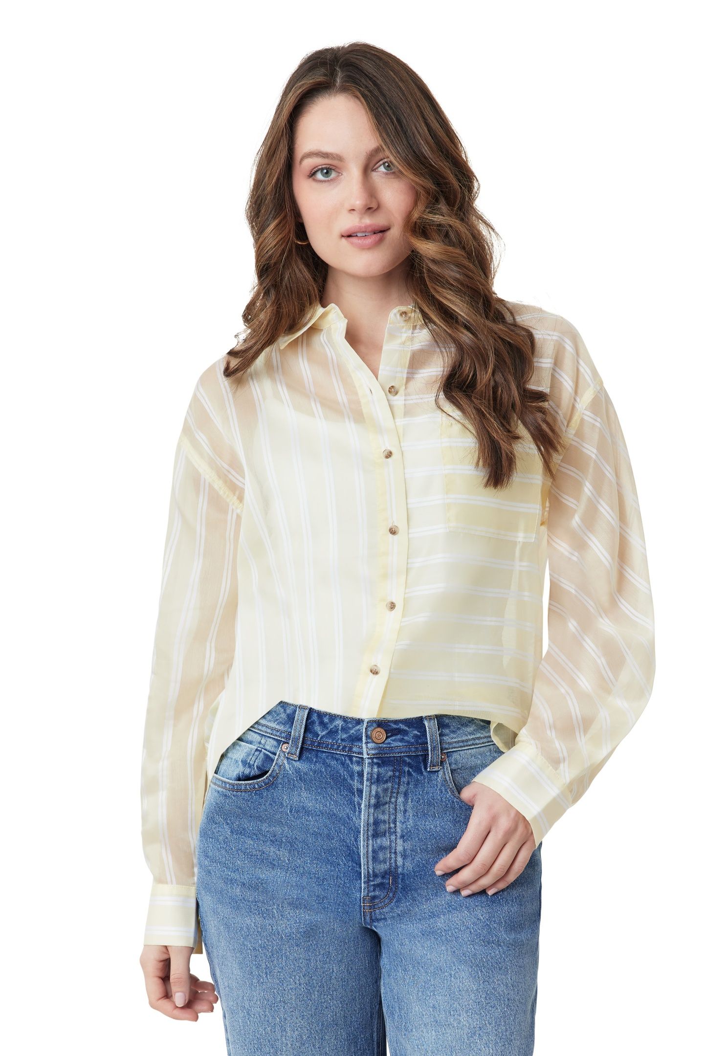 OVERSIZED SHIRT CHINO GREEN VERTICAL TWIN STRIPE 1