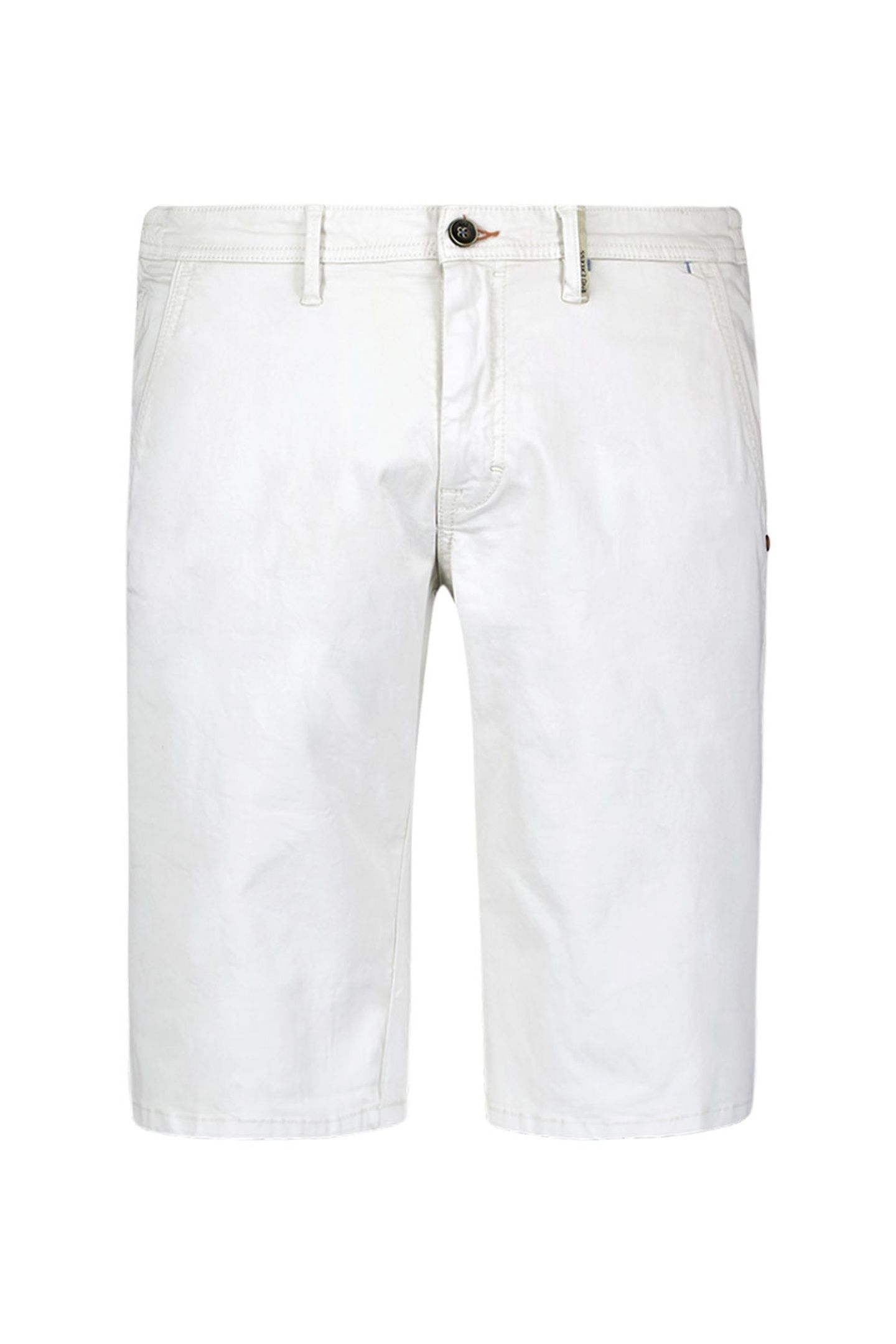 SHORT CHINO GARMENT DYED TWILL STRETCH WHITE 4