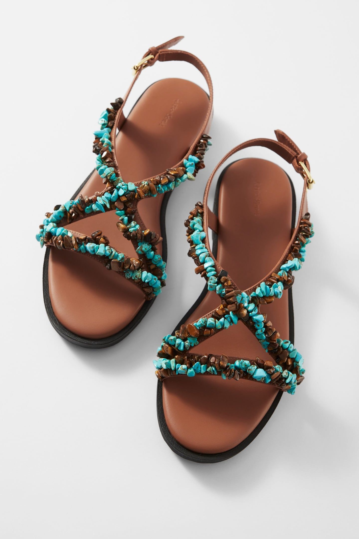 LARRY DECO SUMMER FLAT BROWN 3