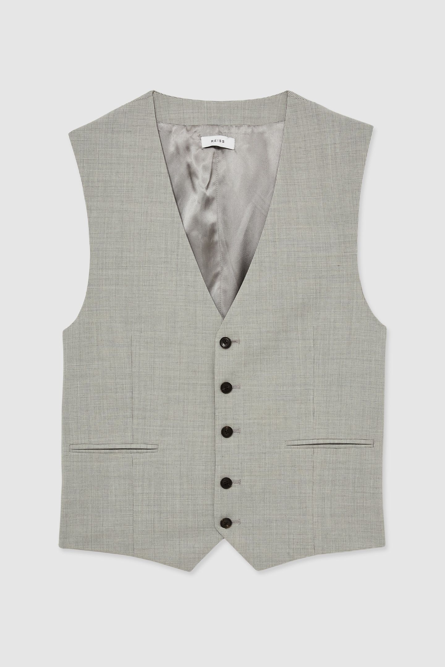 CHECK WAISTCOAT GREY 4