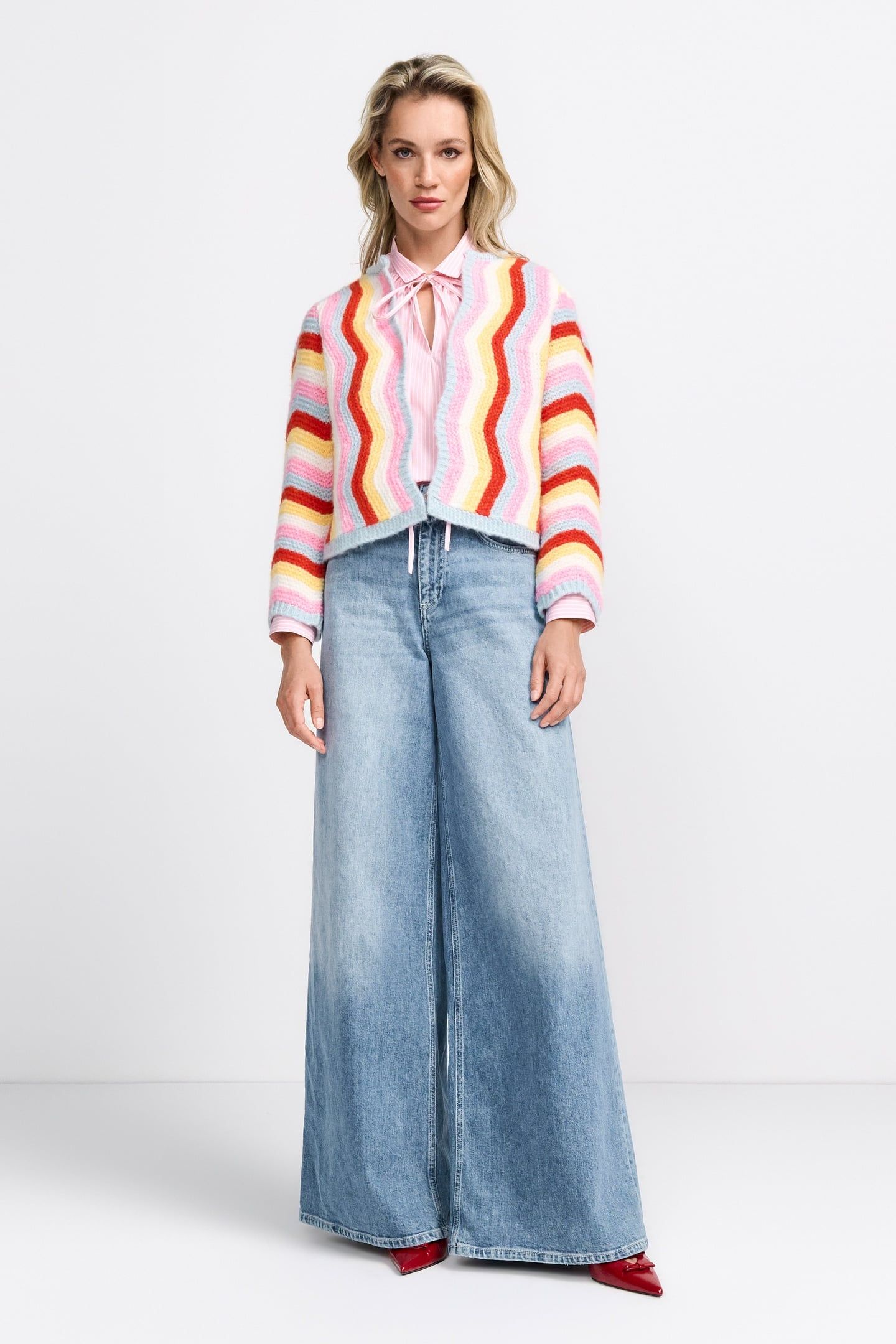 SUPER FLARE BLUE DENIM ORGANIC DENIM BLUE 1