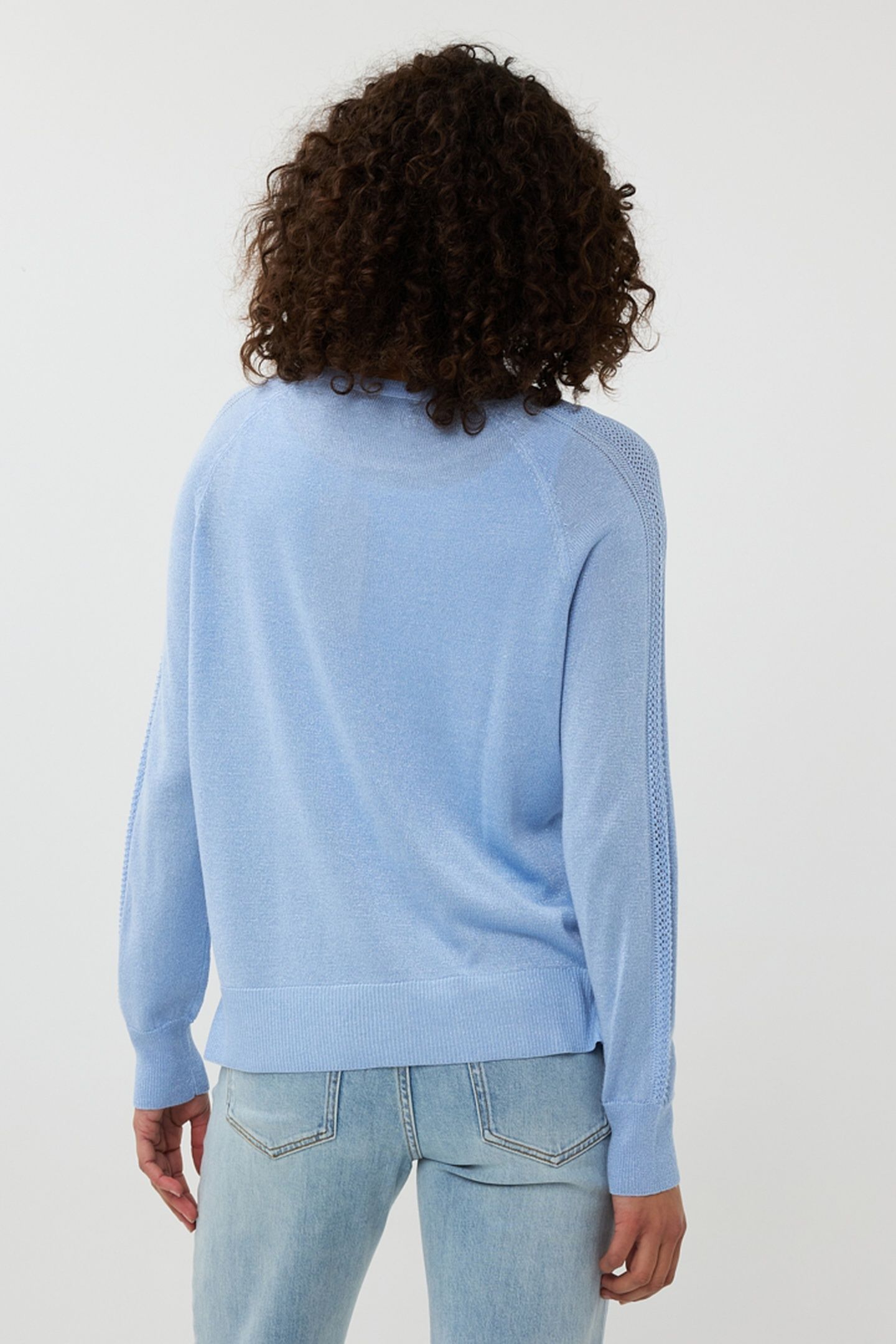 SWEATER RAGLAN POINTELLE LUREX SKY BLUE 3