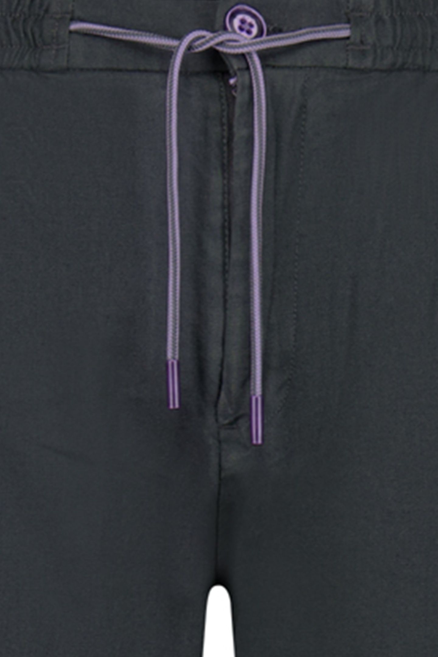 BEACH PANT WITH LINEN GARMENT DYED DARK STEEL 3