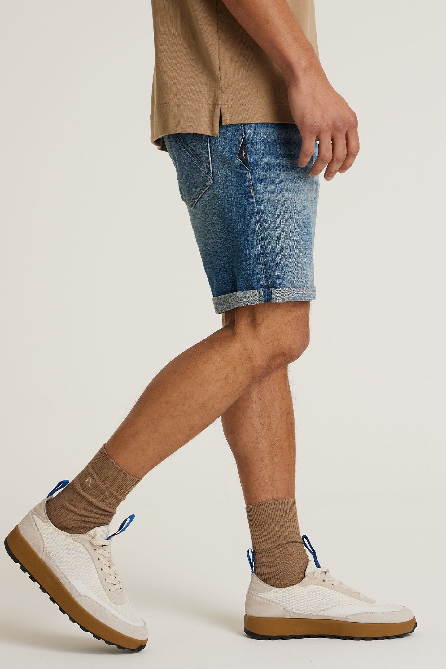 EGO.S PURE BERMUDA/SHORT MID BLUE DENIM 3