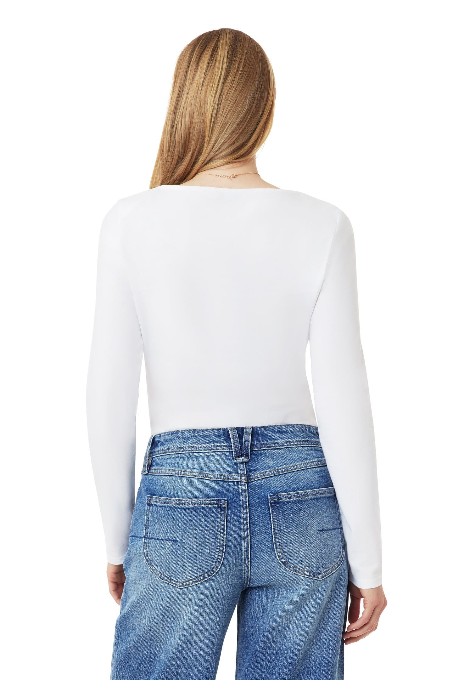 BOAT NECK TOP BRIGHT WHITE 4