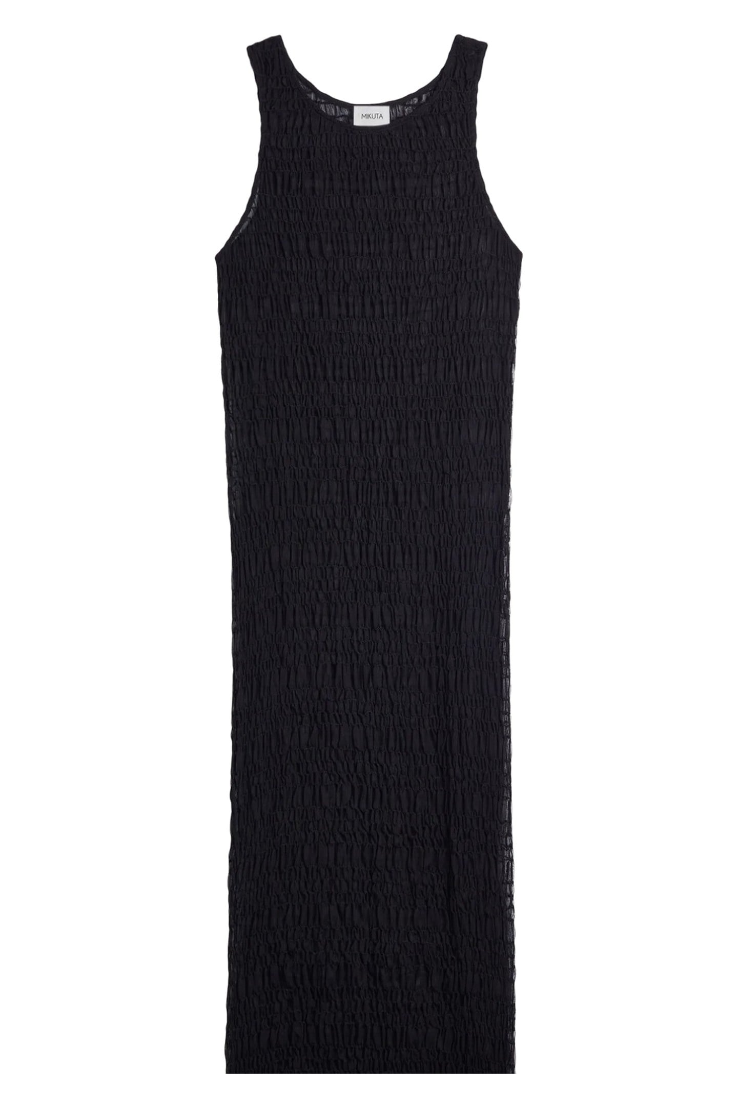 THE BLACK LONG SHEER DRESS BLACK 4