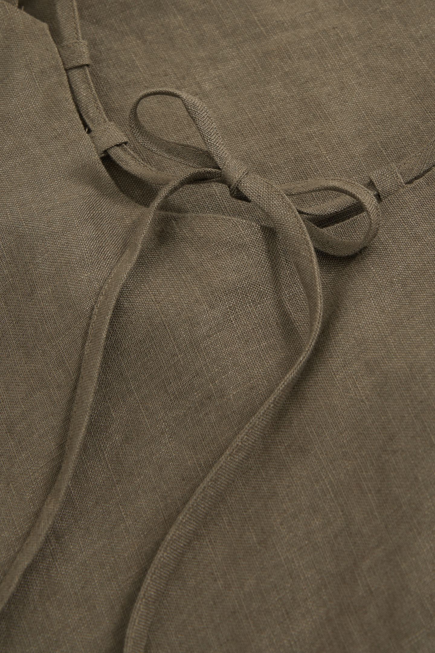 LINEN SLIP DRESS KHAKI 7