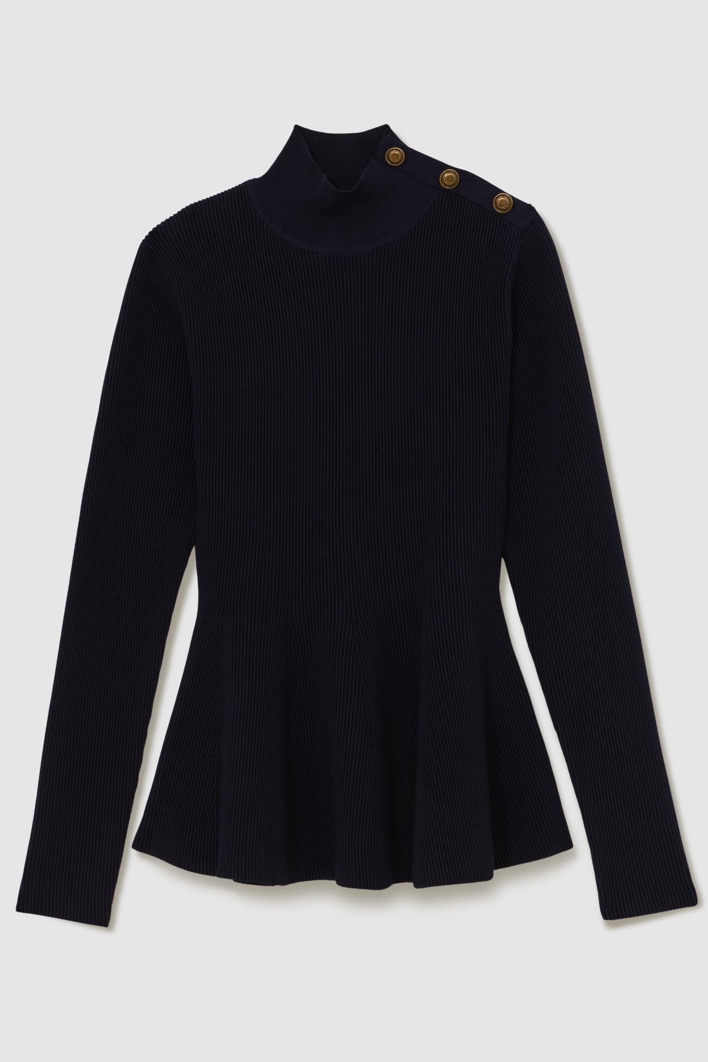 PEPLUM KNIT NAVY 4