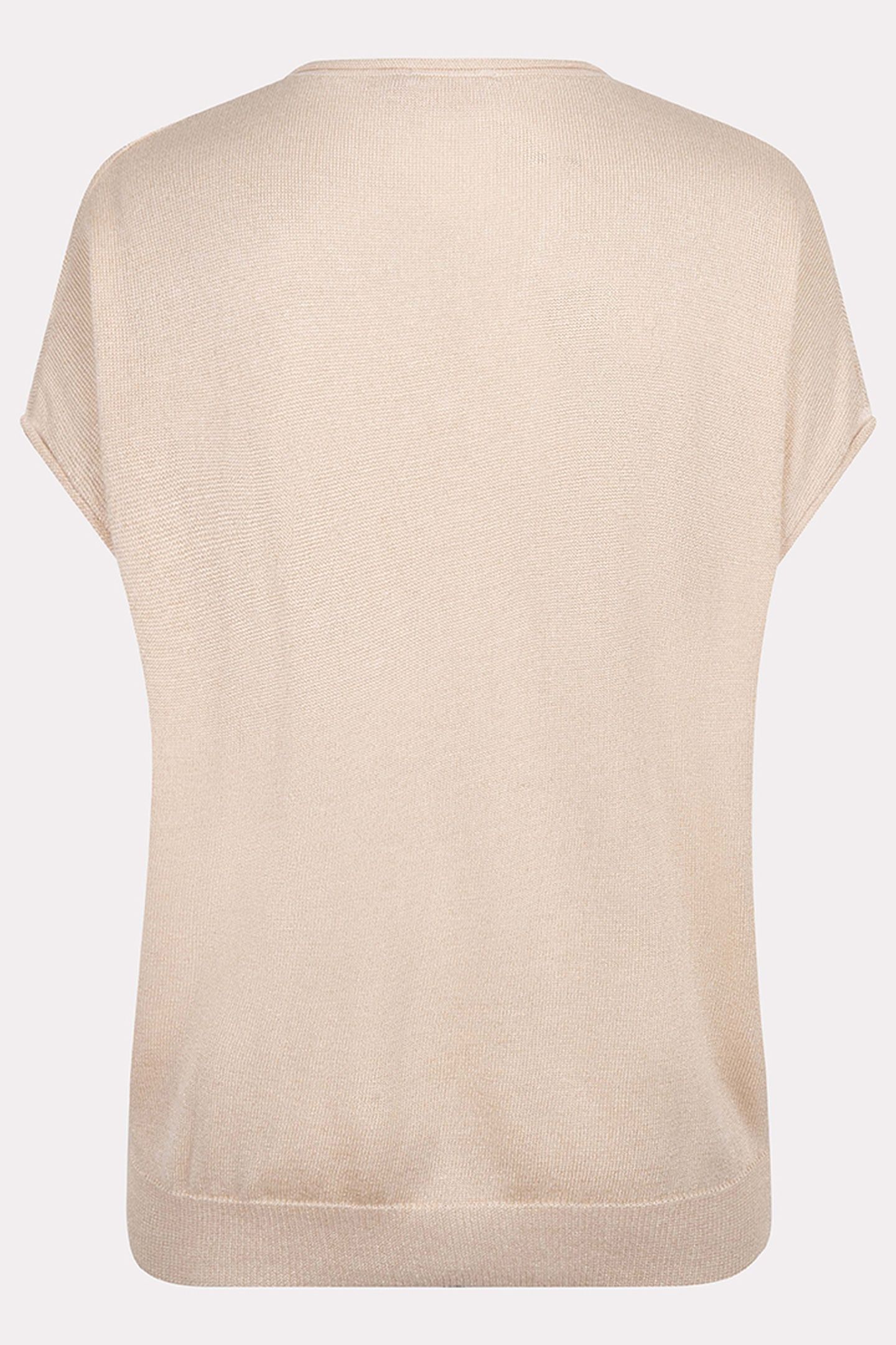 SWEATER BATWING V-NECK LUREX IVORY 6