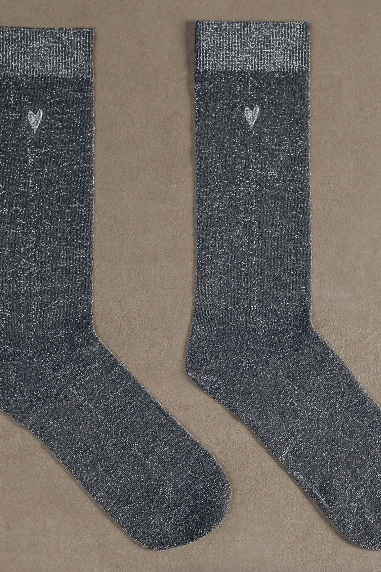 THE DARK LUREX SOCKS BLACK 2