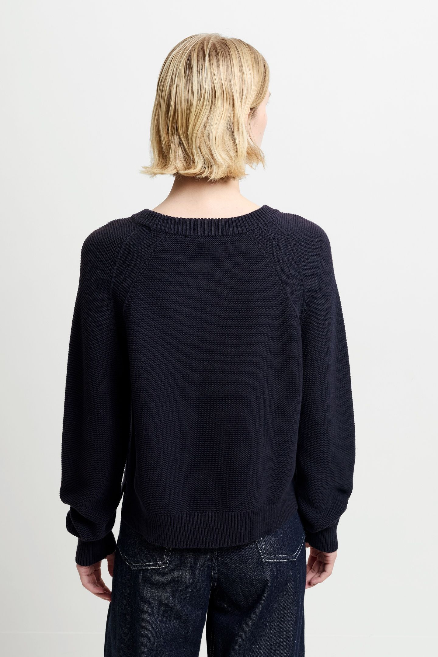 LILLY MOZART CREW NECK JUMPER UTILITY BLUE 3