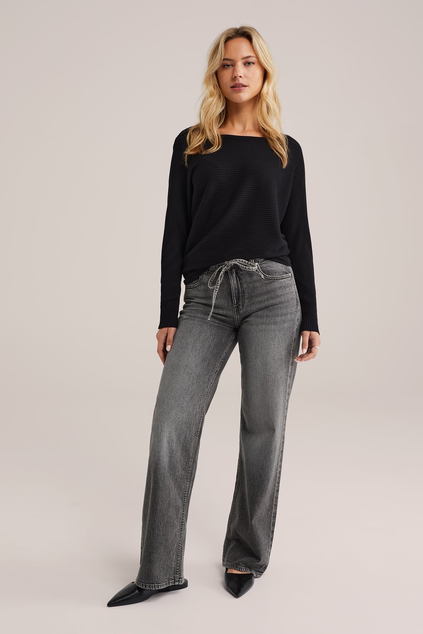 KNITTED PULLOVER BLACK 1