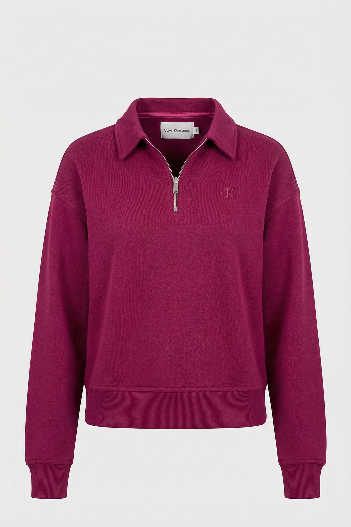 LS ARCHIVE TERRY 1/4 ZIP POLO BERRY GLAZE 3