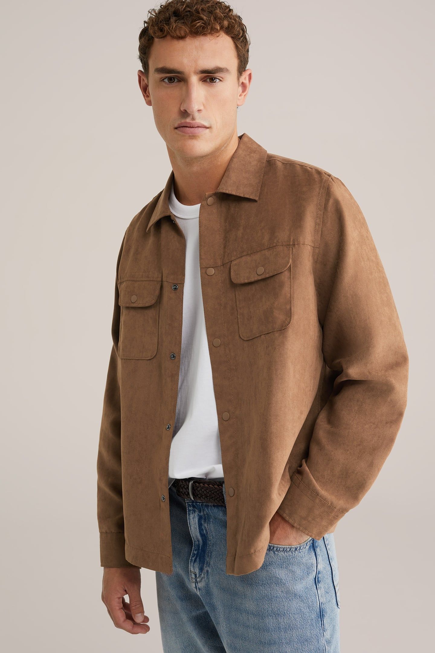 OVERSHIRT LIGHT BROWN 1