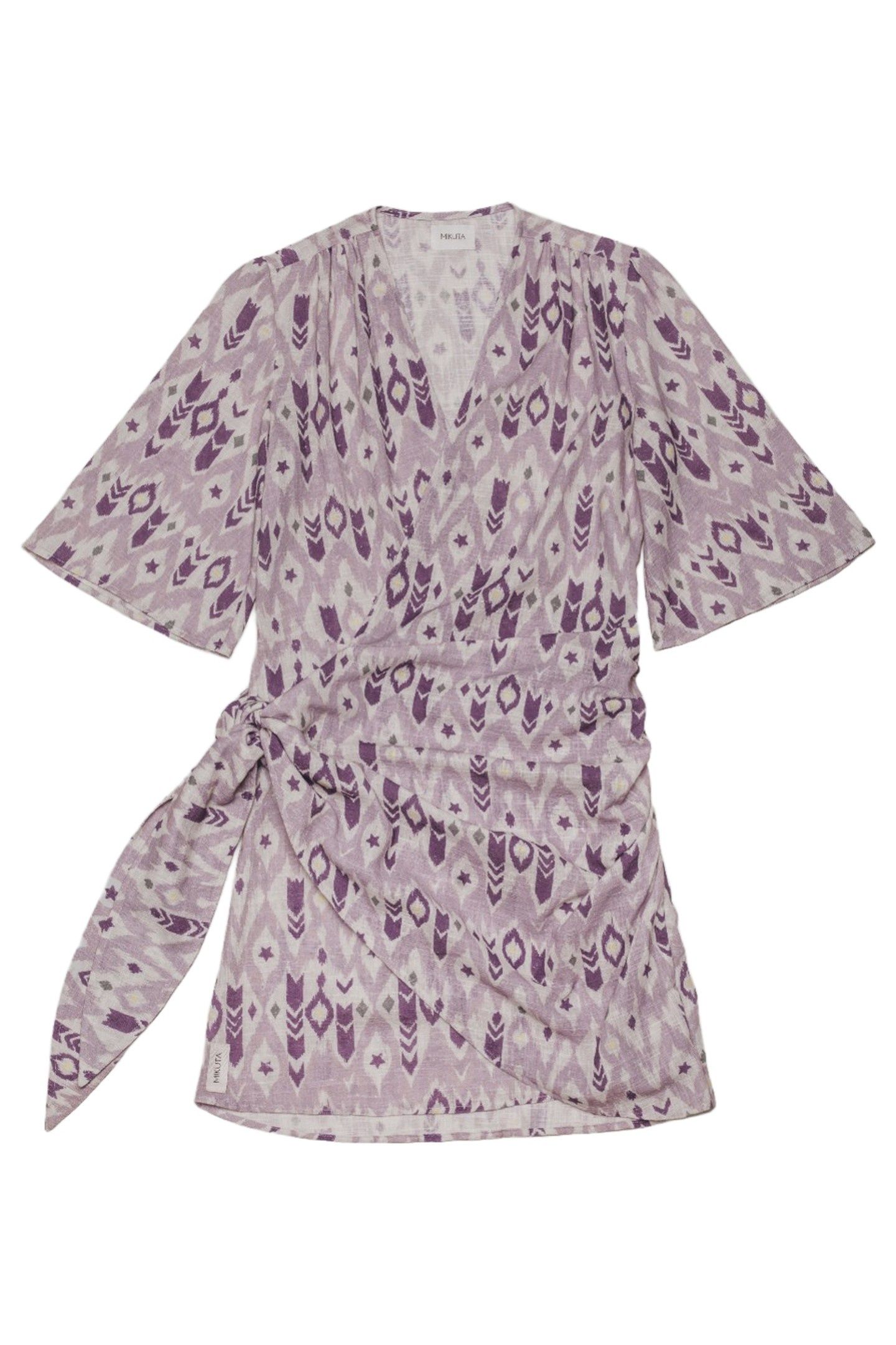 THE PURPLE WRAP DRESS WHITE 3