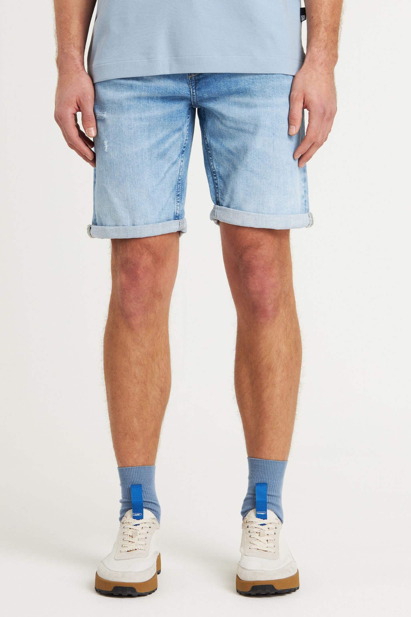 EGO.S CRAW BERMUDA/SHORT BLEACHED DENIM 1