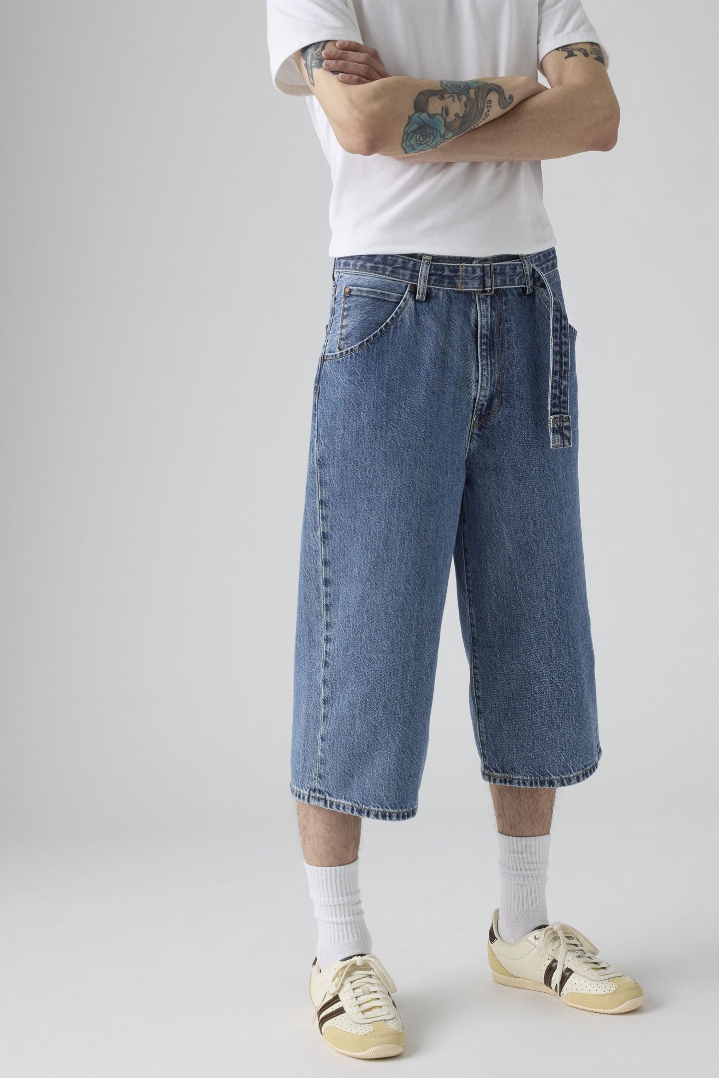 TWISTED BAGGY CAPRI JEANS 5
