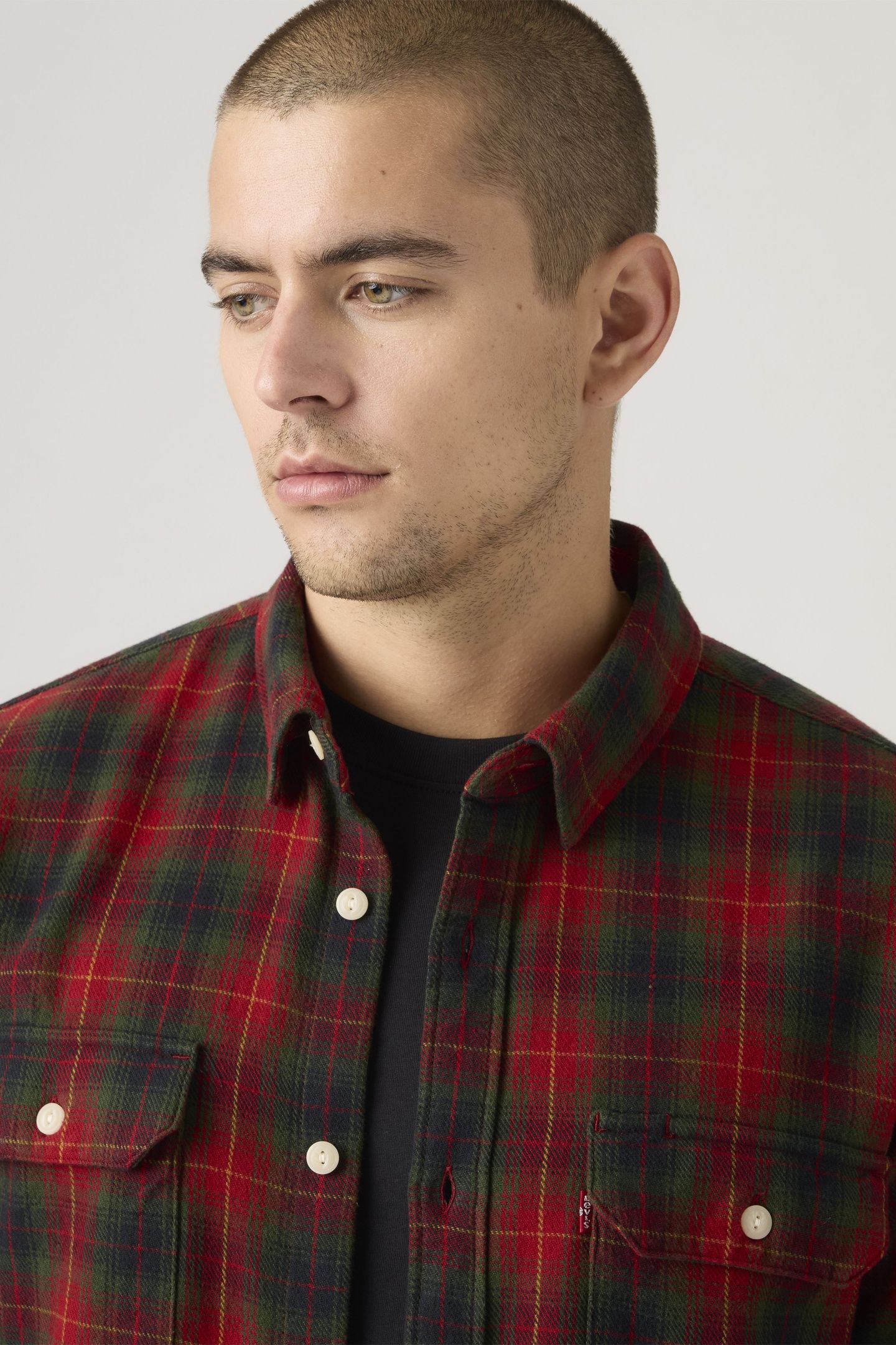JACKSON WORKER CALVIN PLAID RHYTHMIC RED 6