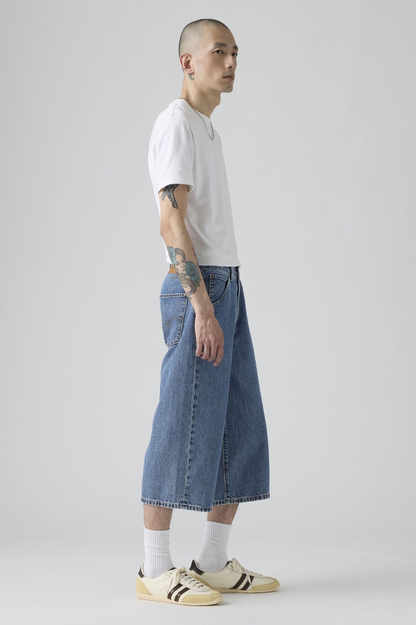 TWISTED BAGGY CAPRI JEANS 4