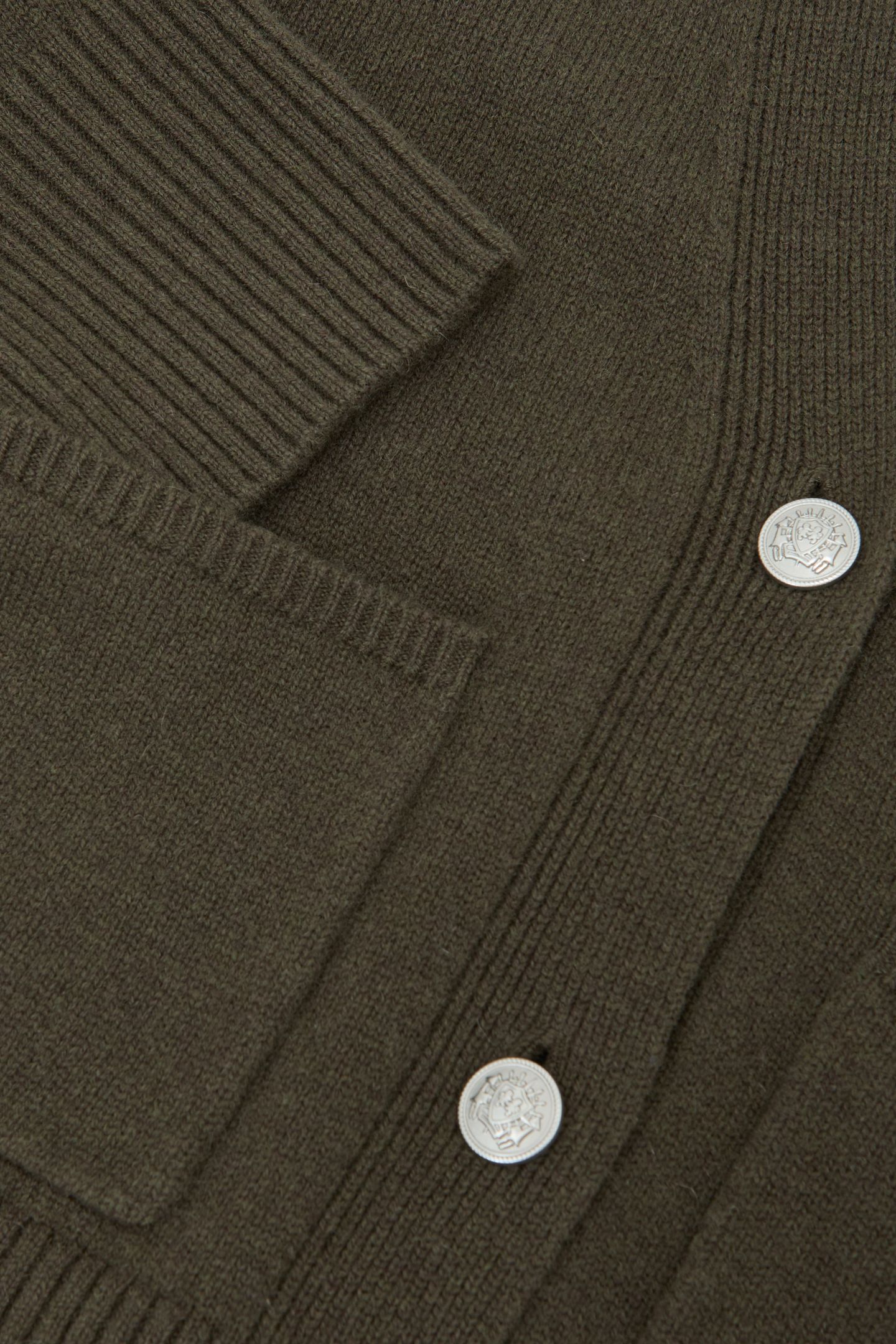 BUTTON DETAIL CARDIGAN KHAKI GREEN 5