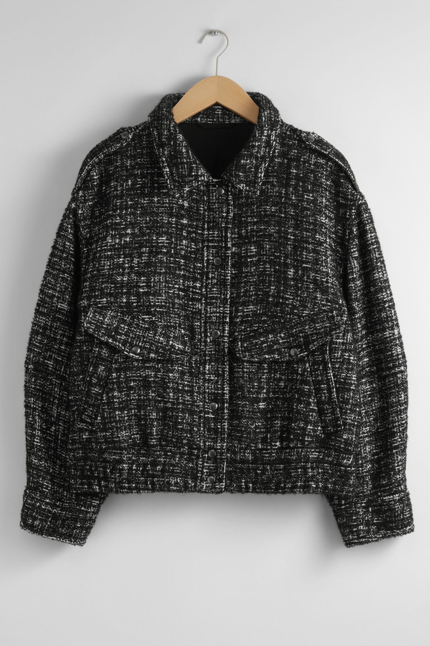 GABRIELLA TWEED JACKET BLACK 1