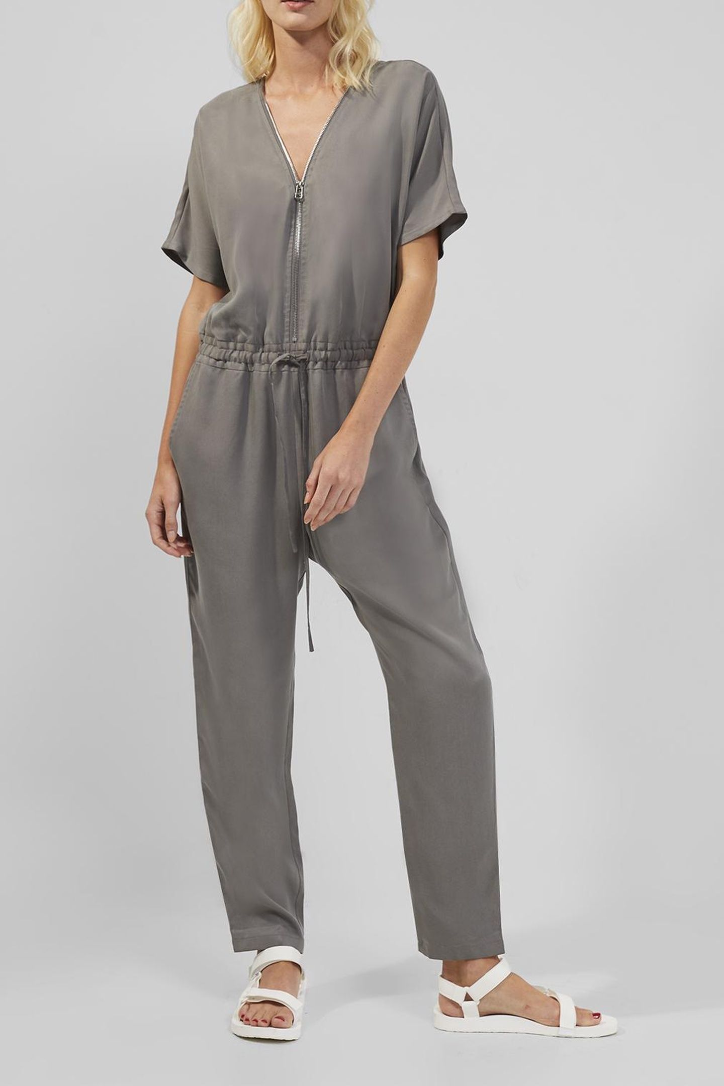 AIRIETTA LYOCELL JUMPSUIT WARM GRAPHITE 1