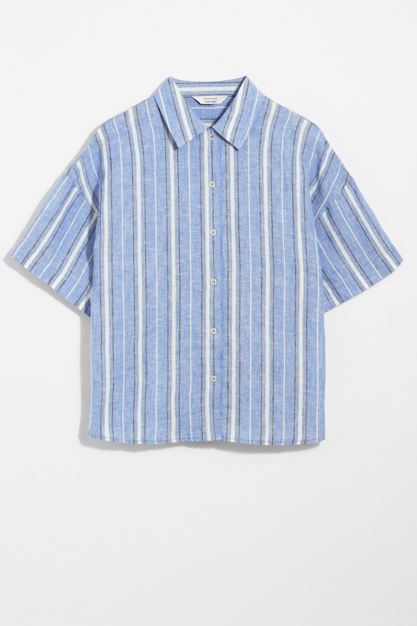 ESRA LINEN SHIRT BLUE 3