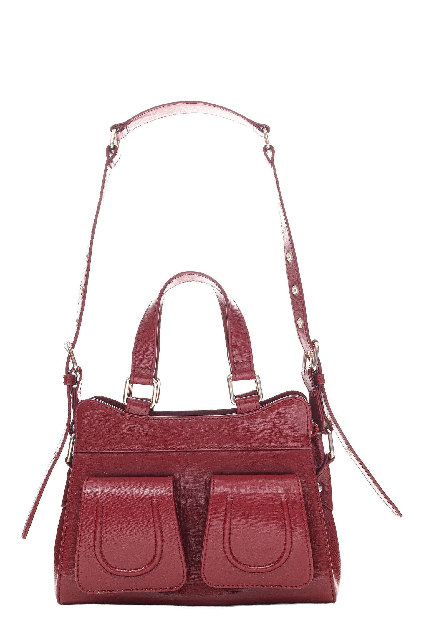 SMALL CHER FLORENCE MAROON W. GOLD 1