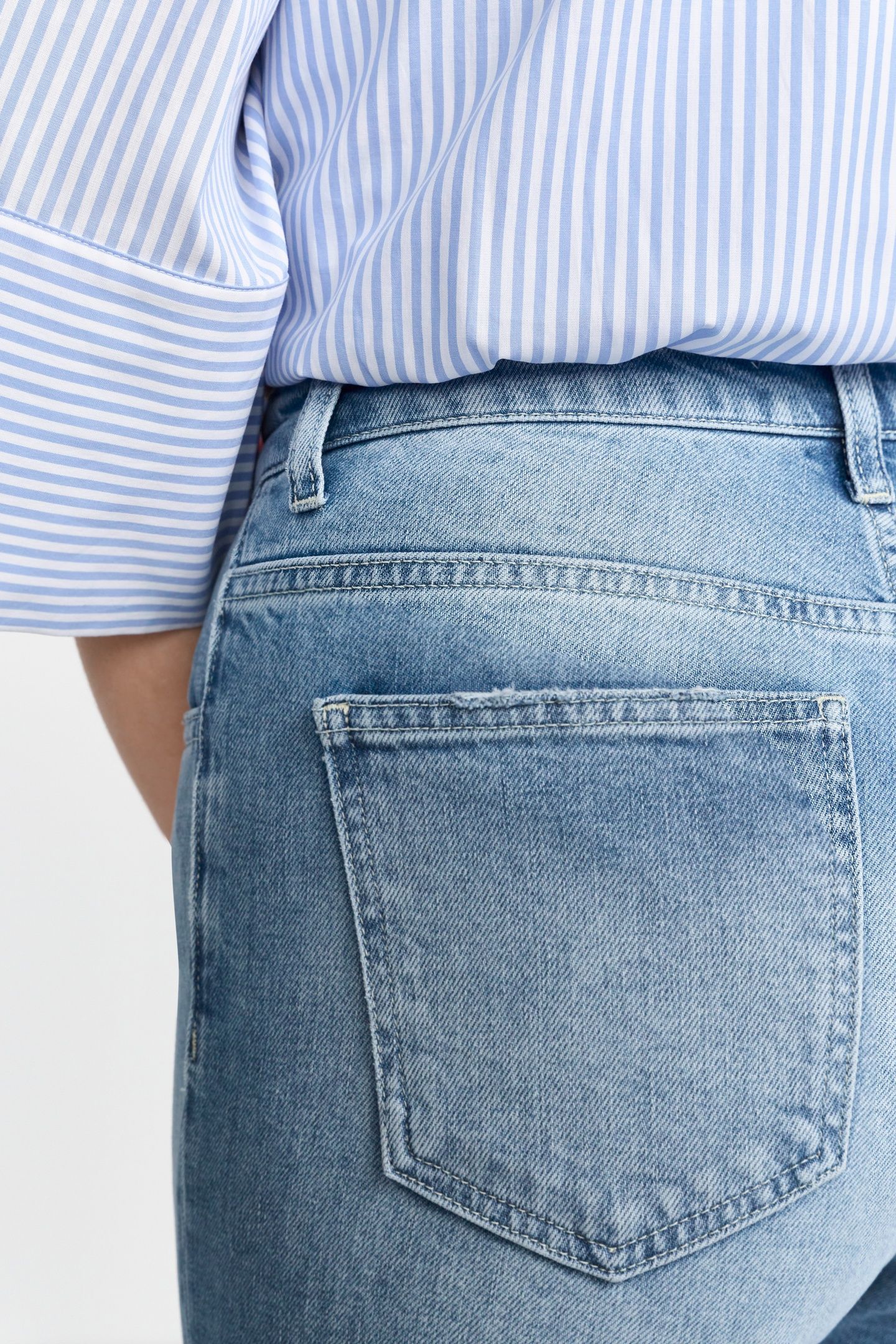 CULOTTE ROLL-UP DENIM ORGANIC DENIM BLUE 5