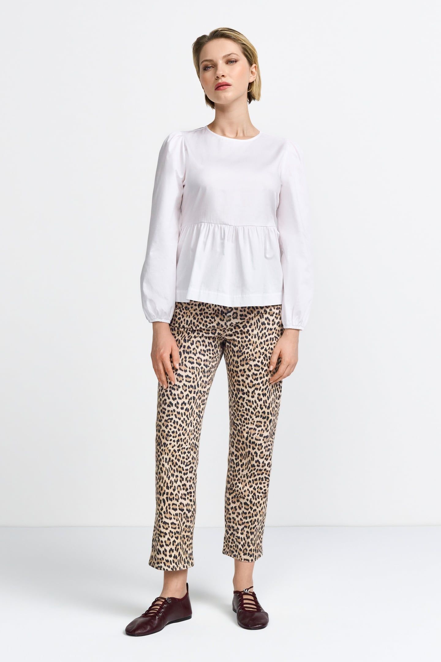VINTAGE STRAIGHT LEOPARD PRINT CAFFEE LATTE 1