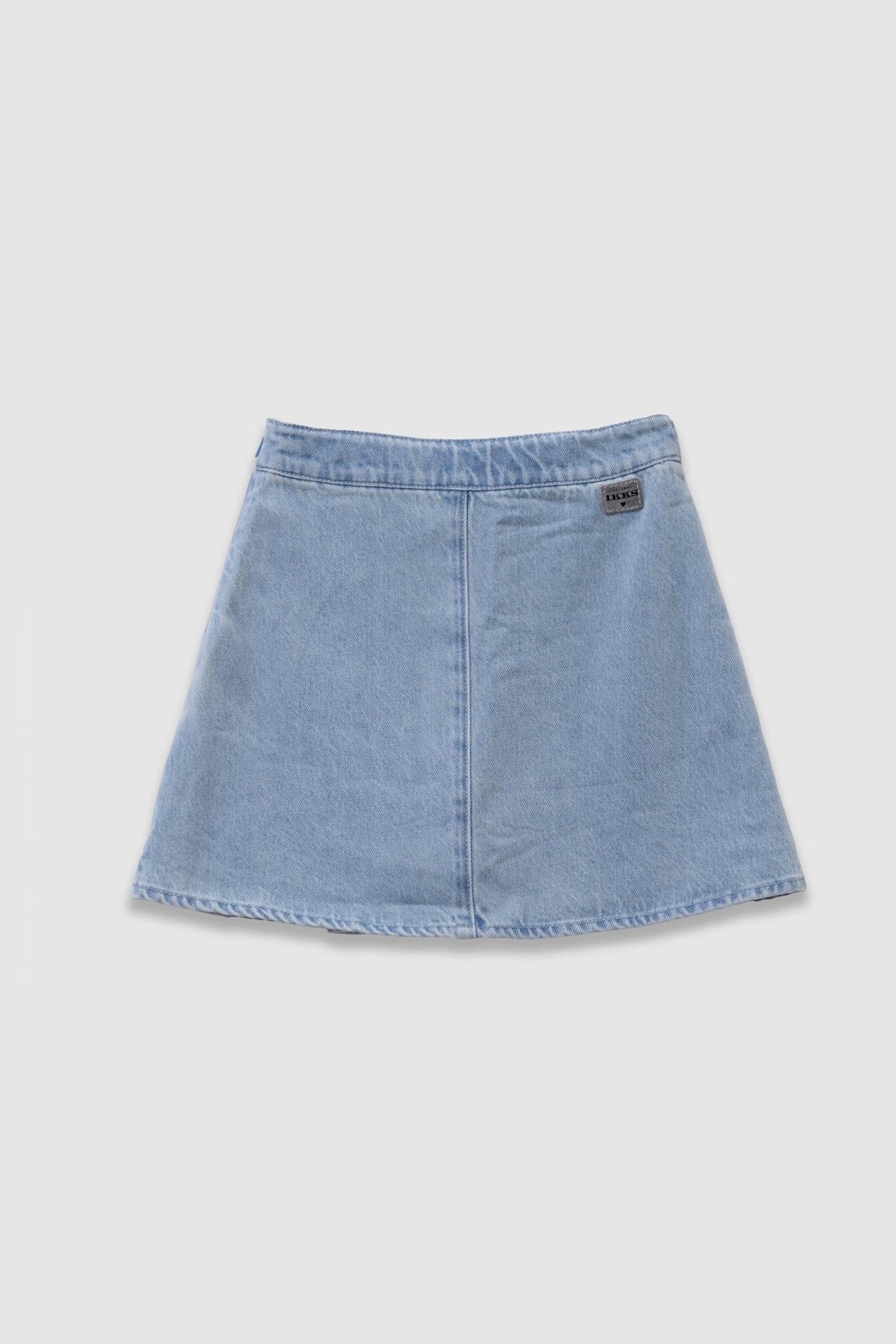 BLUE JEAN SKIRT WITH SIDE PLEATS 2
