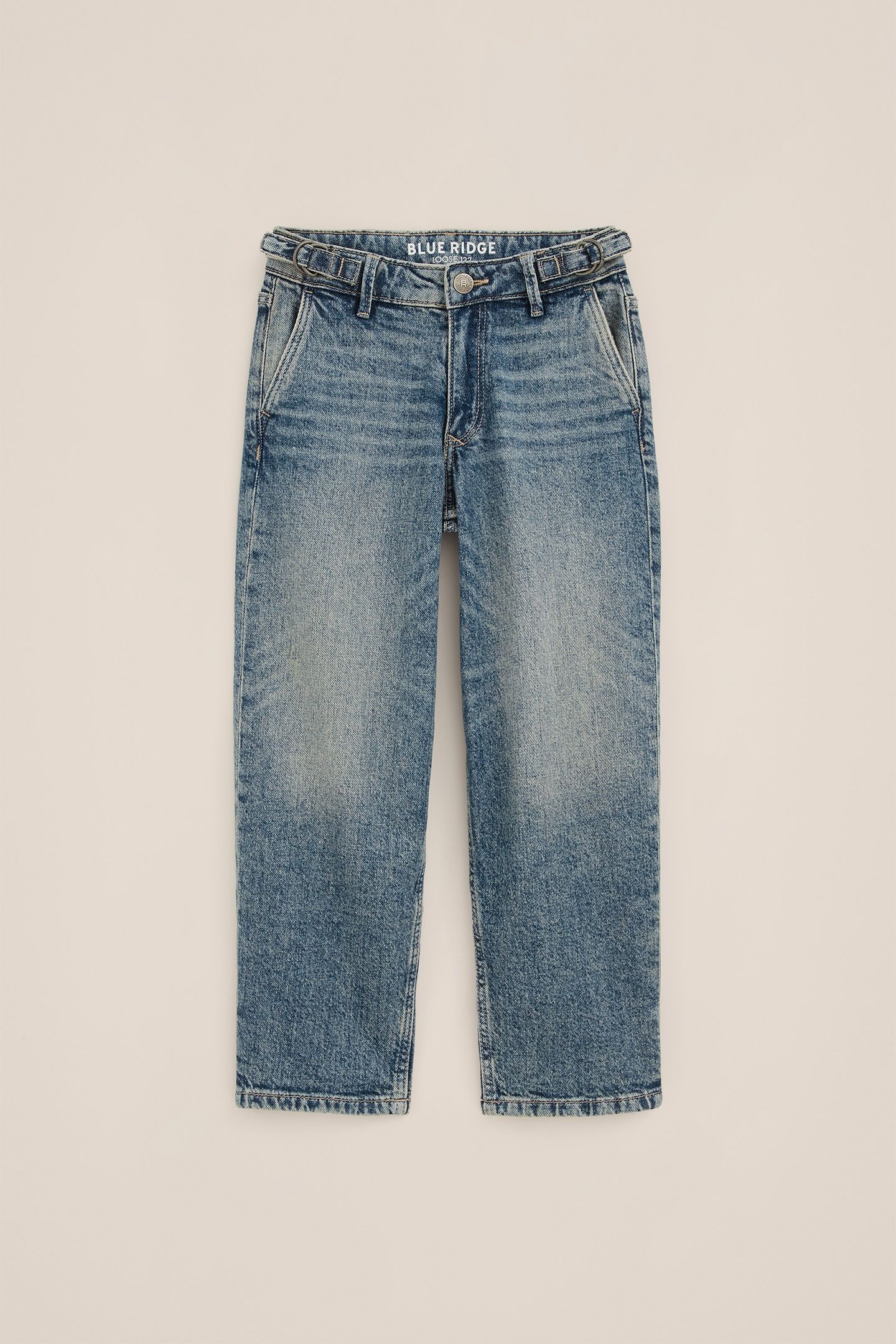 5-POCKET MID WAIST DARK BLUE 3