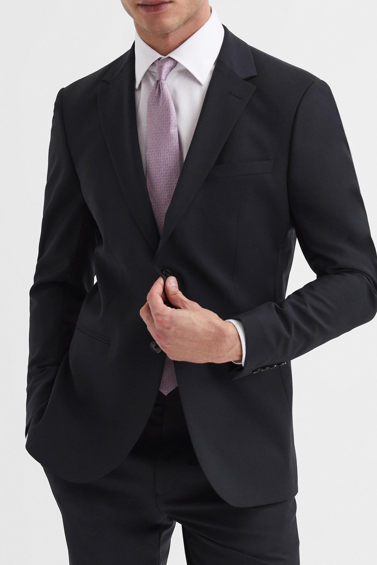 SB 2B NOTCH TRAVEL PLAIN WEAVE MODERN BLACK 7