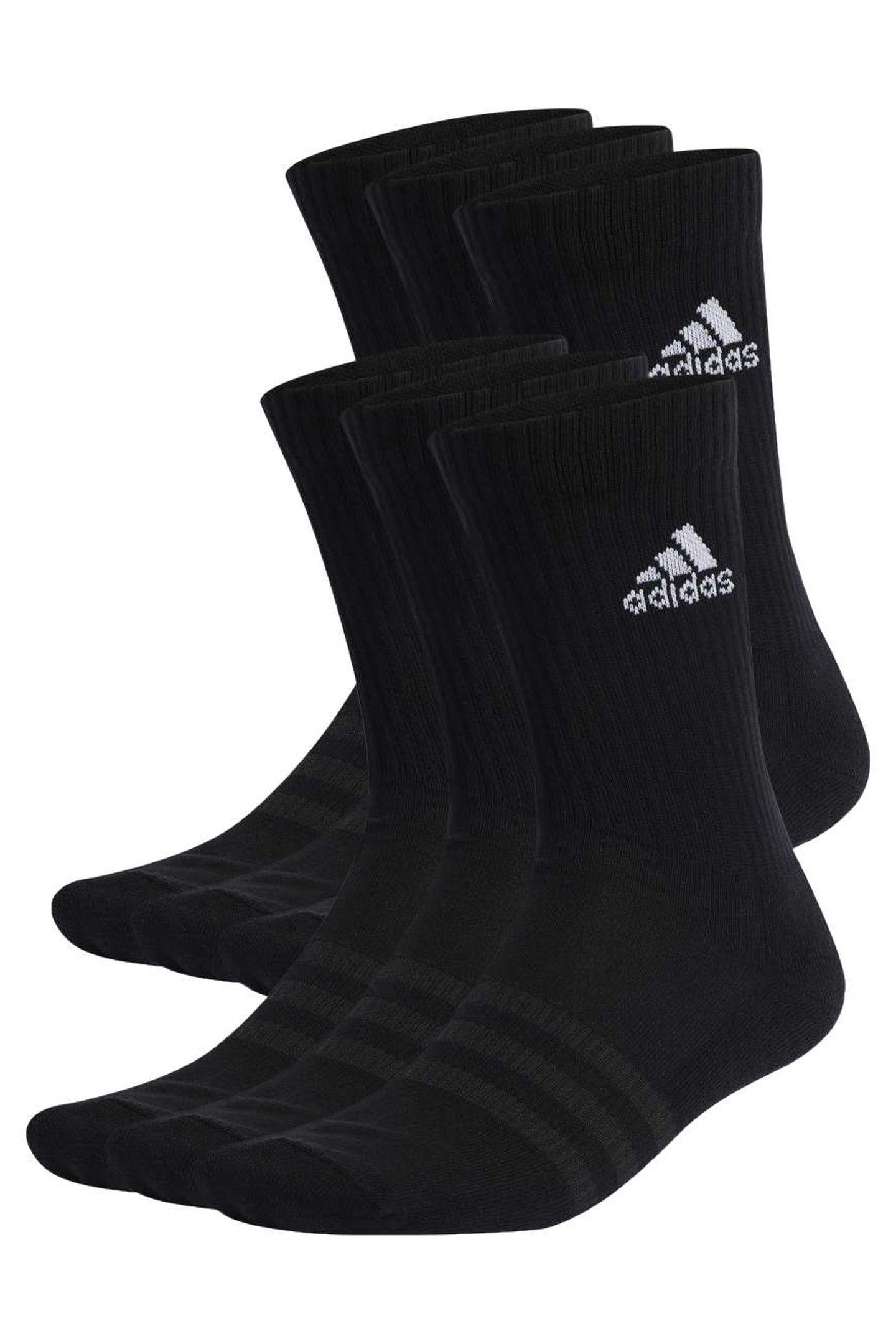 PERFORMANCE CUSHIONED SPORTSWEAR CREW SOCKS 6 PAIRS 1
