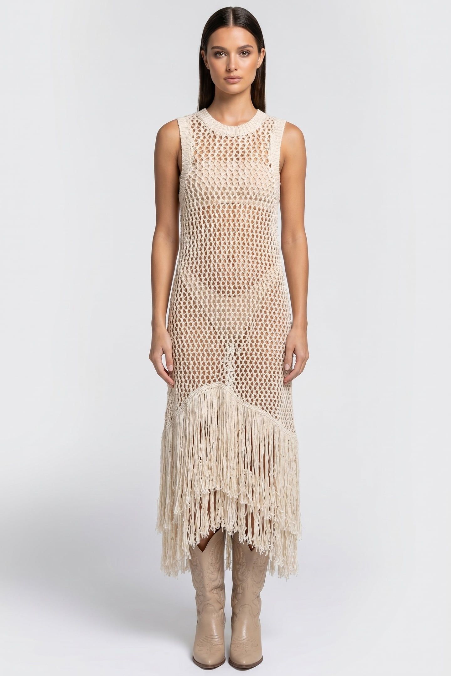 FRANNY DRESS BEIGE 1