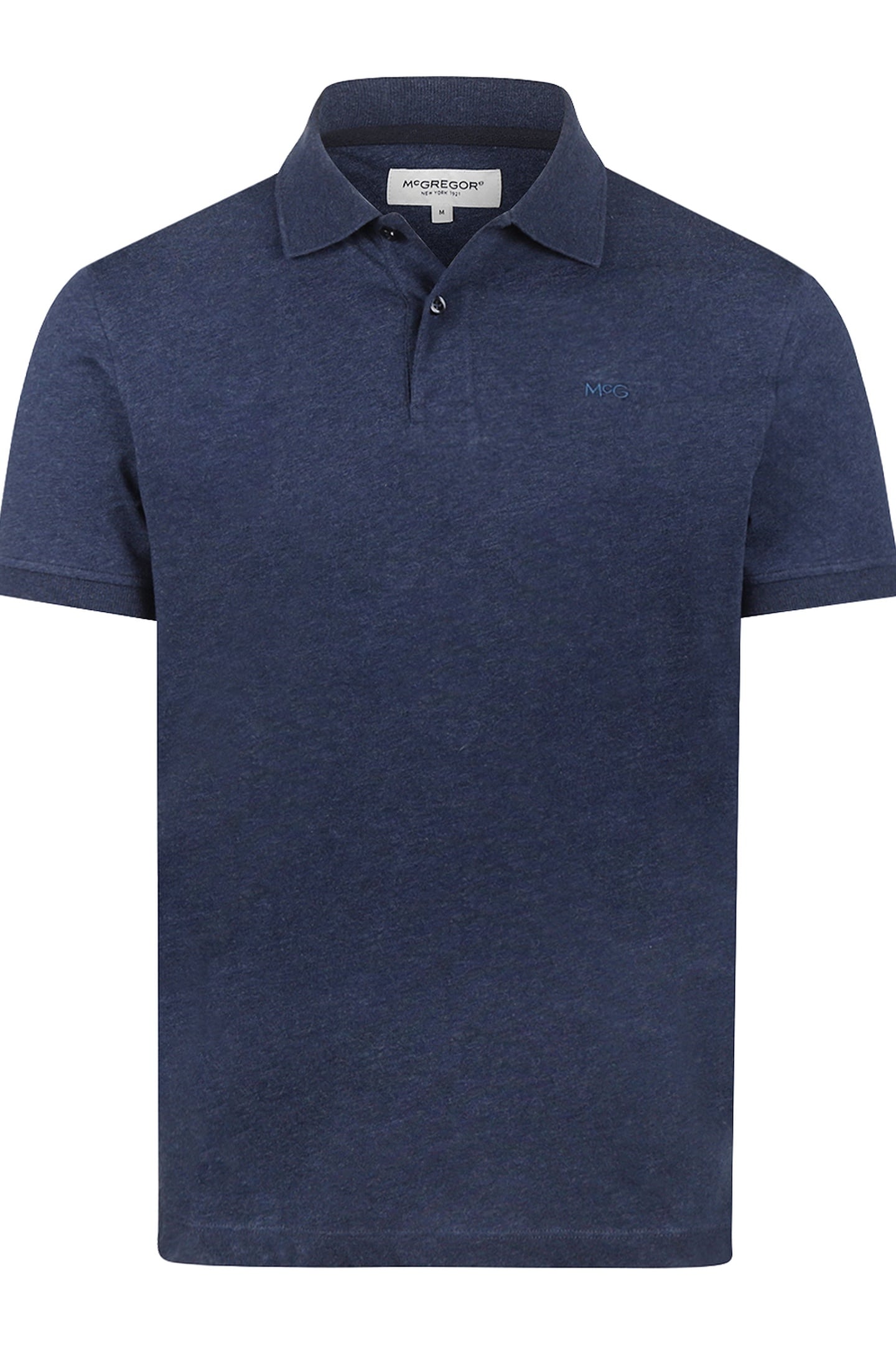 MELANGE JERSEY POLO MEDIUM BLUE 1