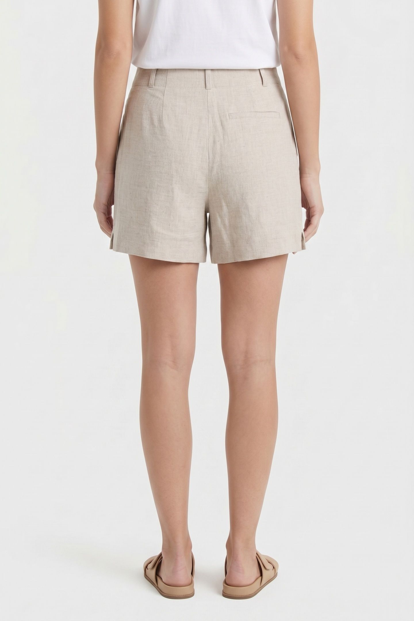 DONNY LINEN SHORTS BEIGE 2