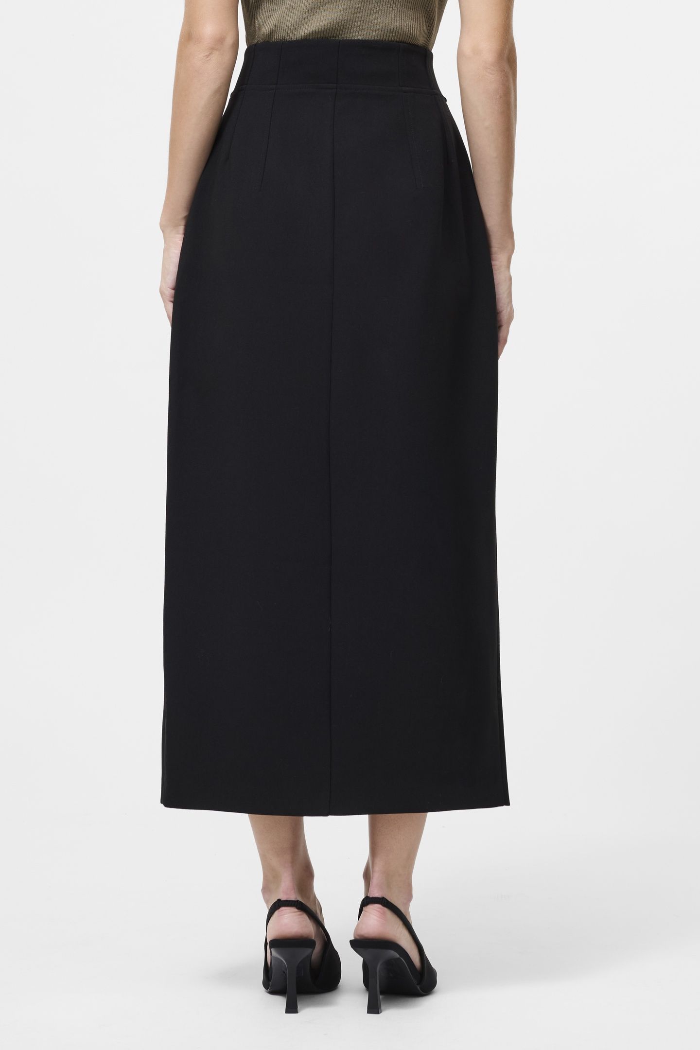 JAIDEN TAILORED LONG SKIRT BLACK 4