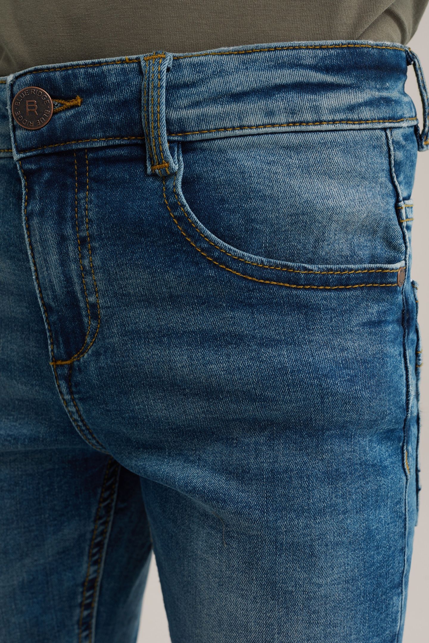5-POCKET MID WAIST BLUE 5