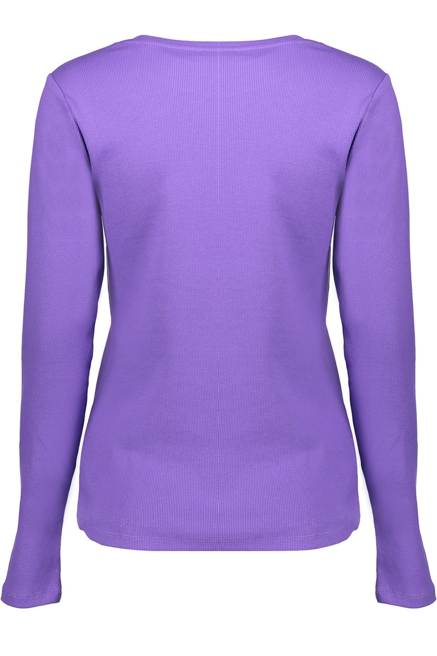 T-SHIRT RIB ROUND NECK PURPLE 2