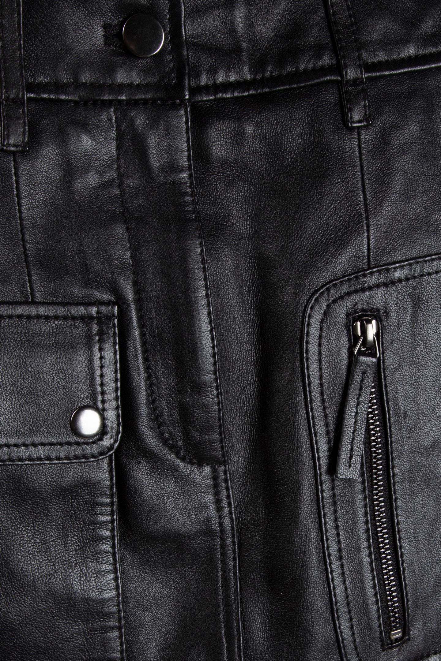 NOOMI LEATHER SKIRT BLACK 5