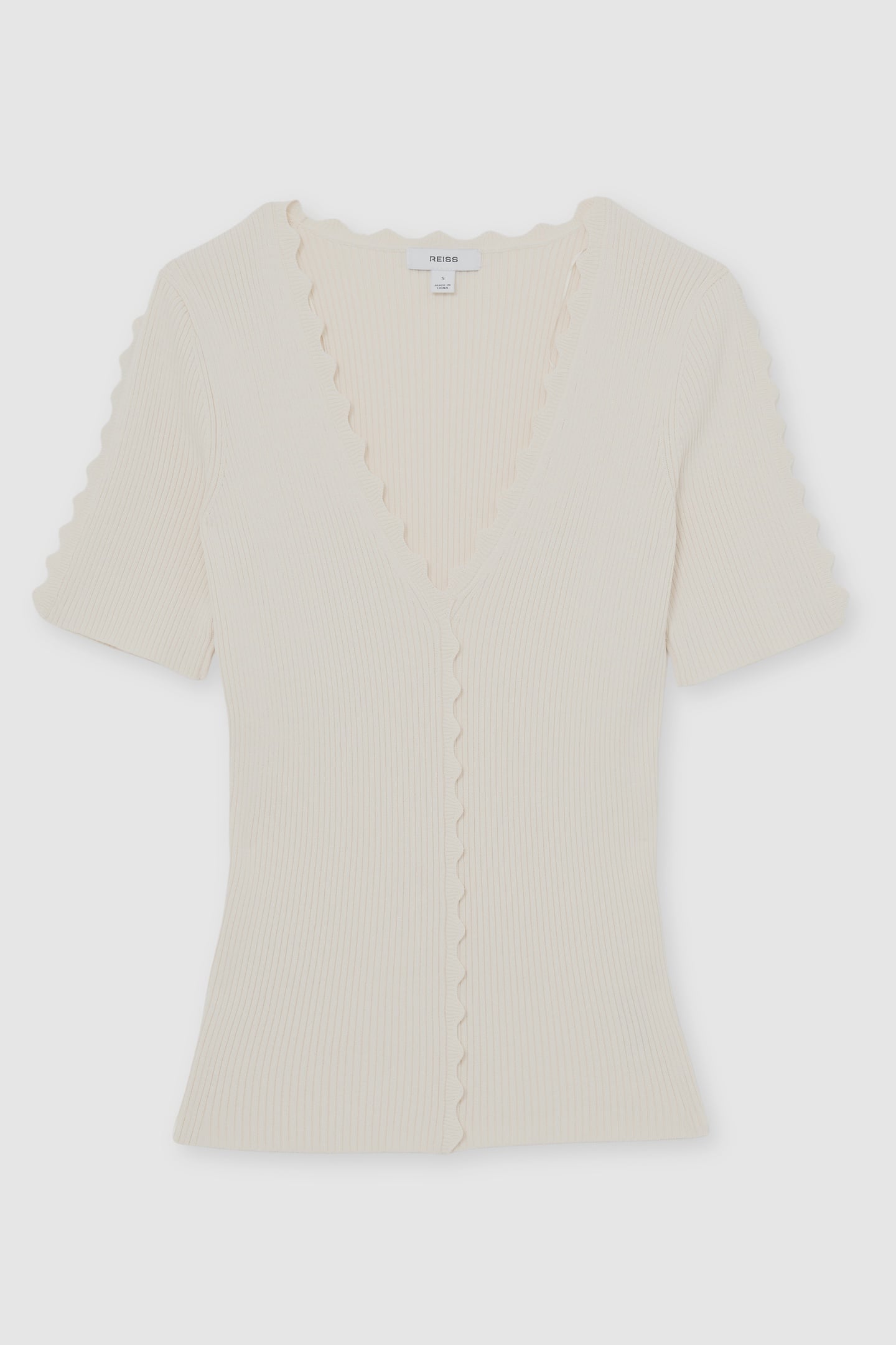 SCALLOP EDGE TOP IVORY 4