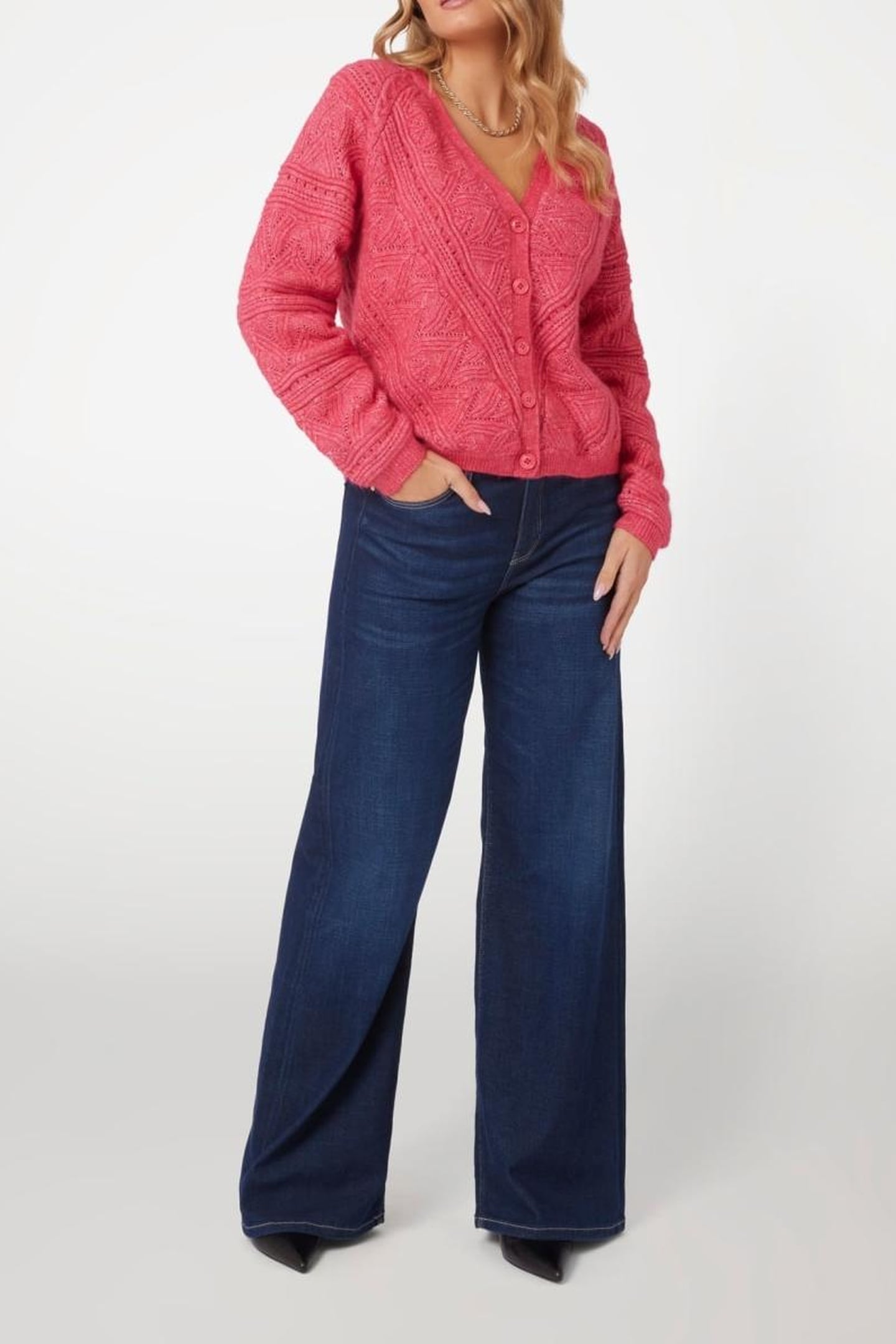 GUESS ECO LS VN POINTELLE AMEL SPRING CORAL 2
