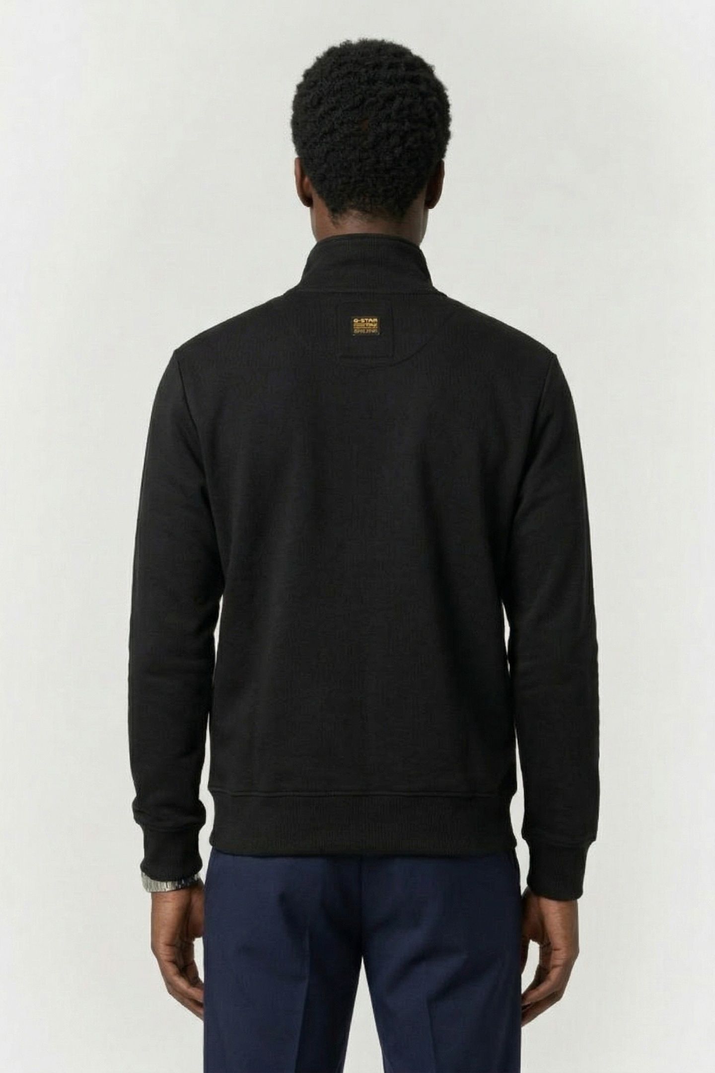CORE ZIP STAND UP COLLAR SWEAT L/S DK BLACK 2