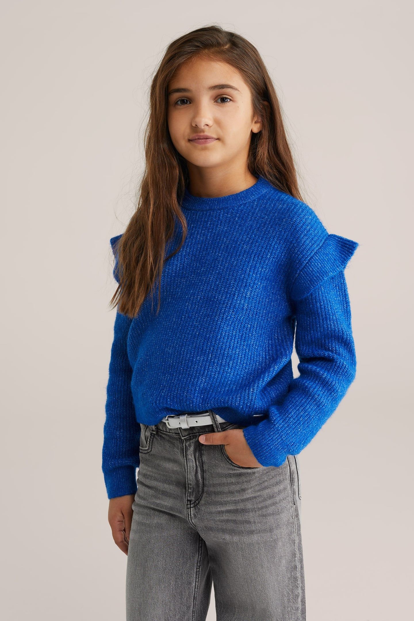 KNITTED PULLOVER COBALT BLUE 2