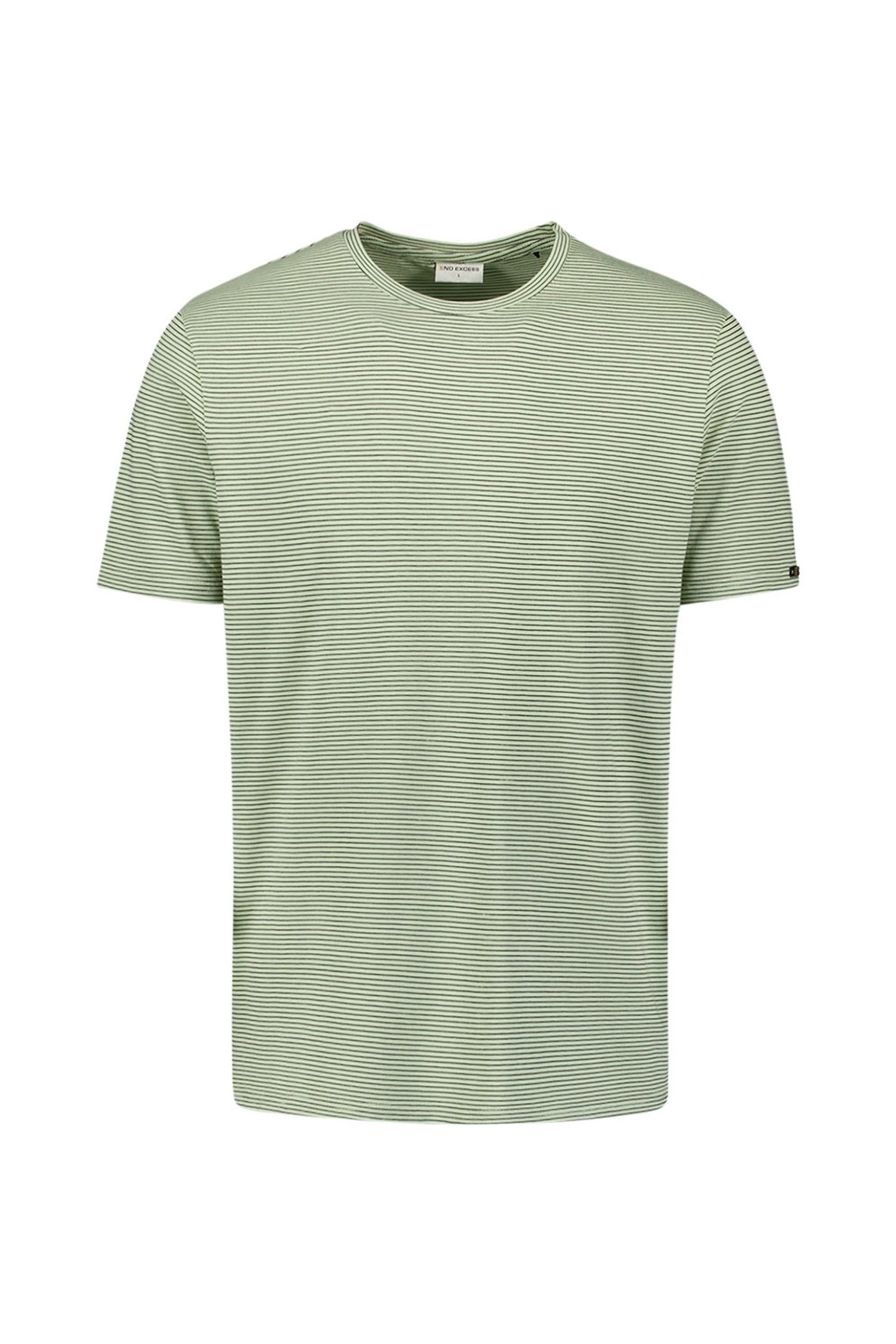 T-SHIRT CREWNECK STRIPES MINT 6