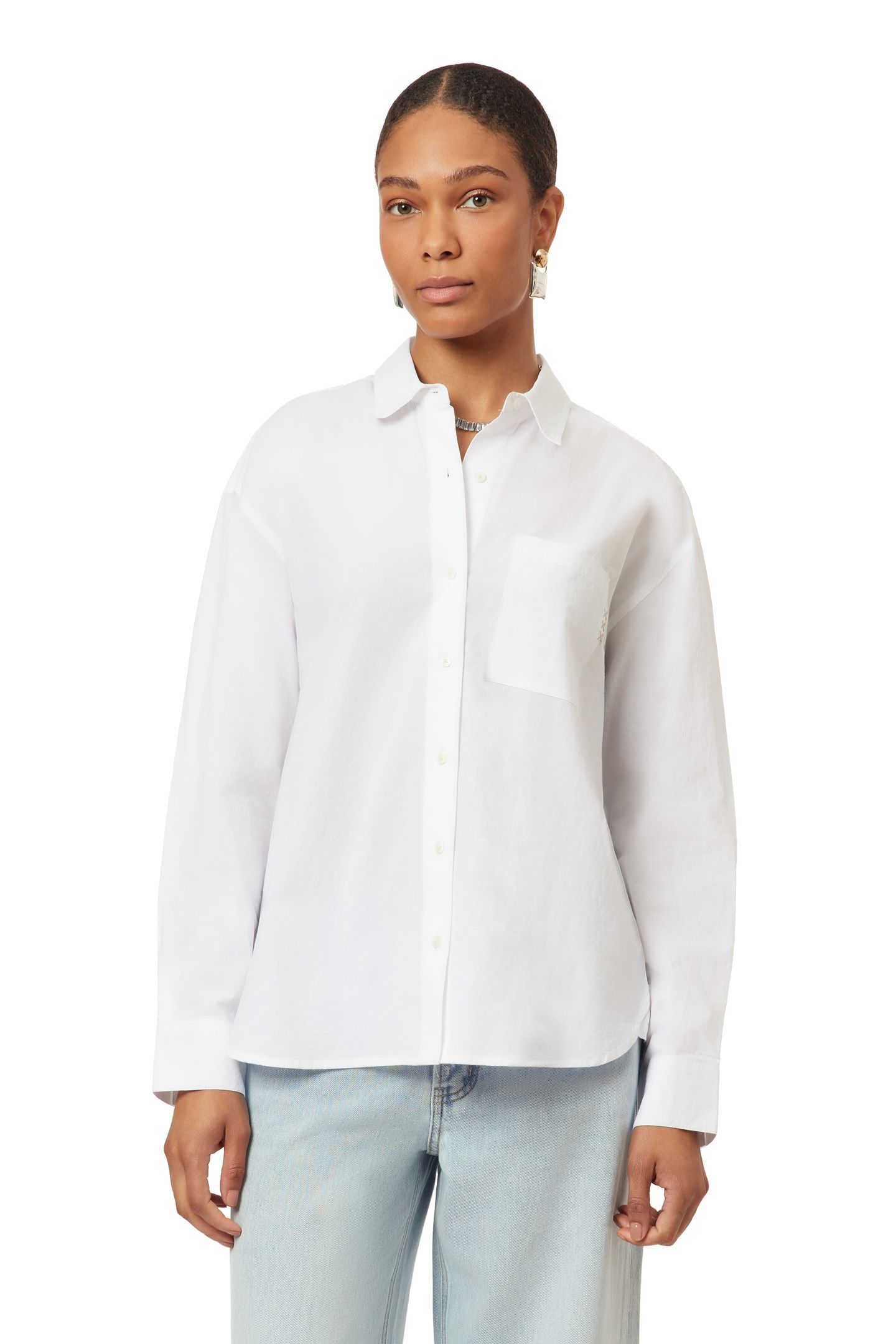 OVERSIZED SHIRT BRILLIANT WHITE 1